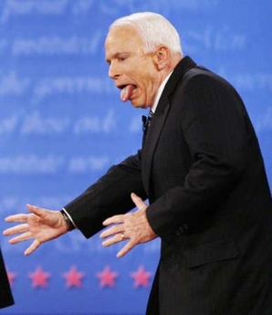 McCain takes one to the gut that he thinks from
