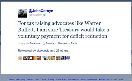 Cornyn Calls out Buffett on Personal Contributions to Debt Reduction